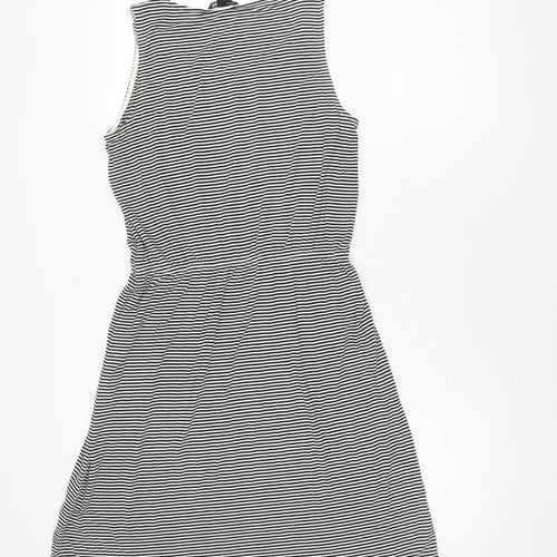 H&M Women's Black Asymmetric Shift Dress S