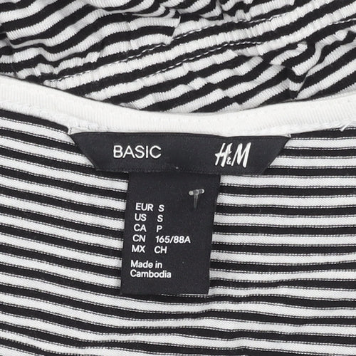 H&M Women's Black Asymmetric Shift Dress S