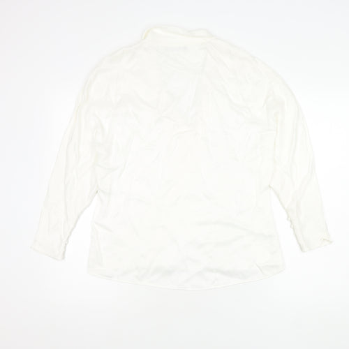 Zara Women's White Wrap Blouse M