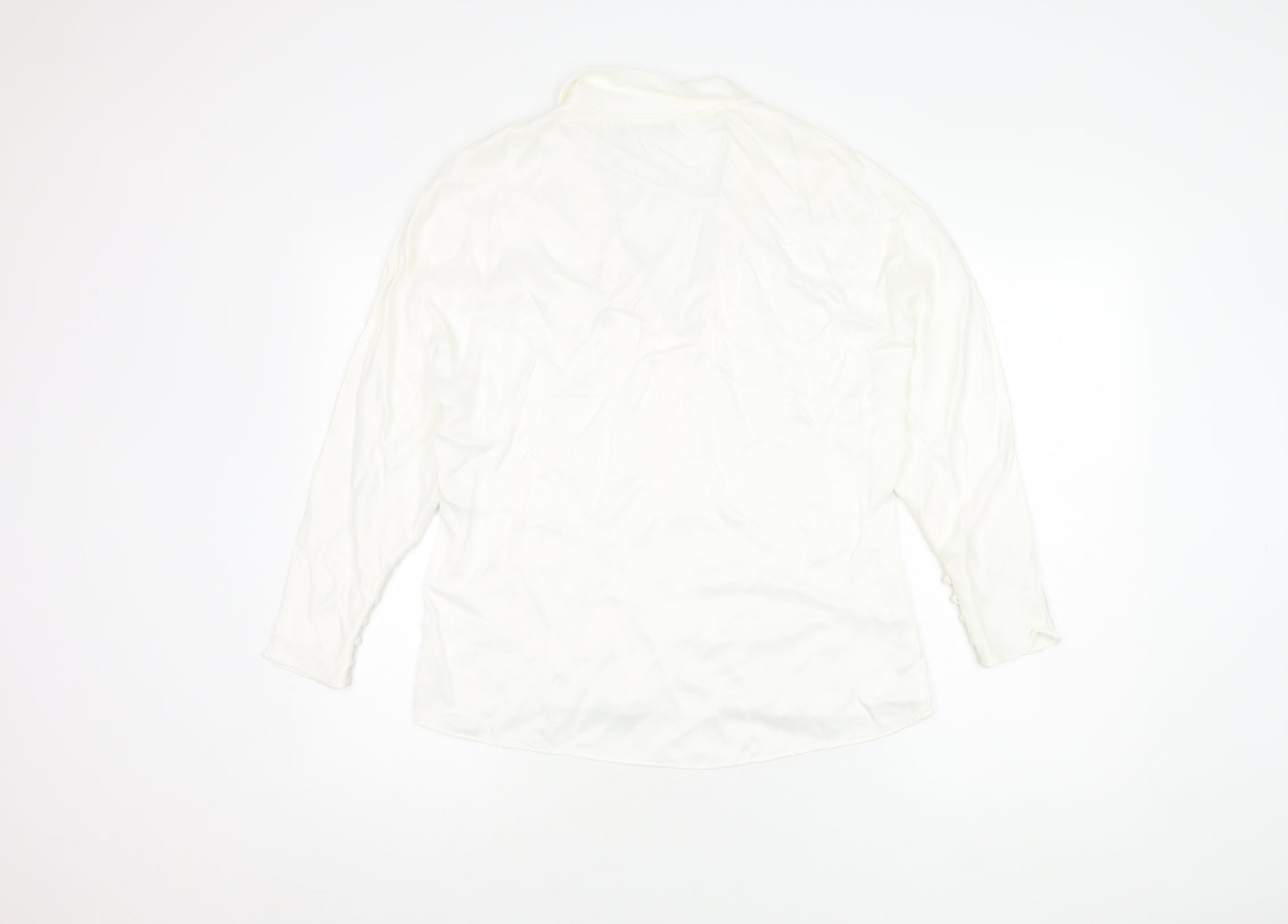 Zara Women's White Wrap Blouse M