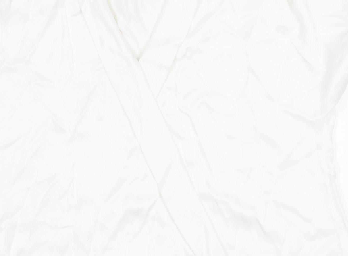 Zara Women's White Wrap Blouse M