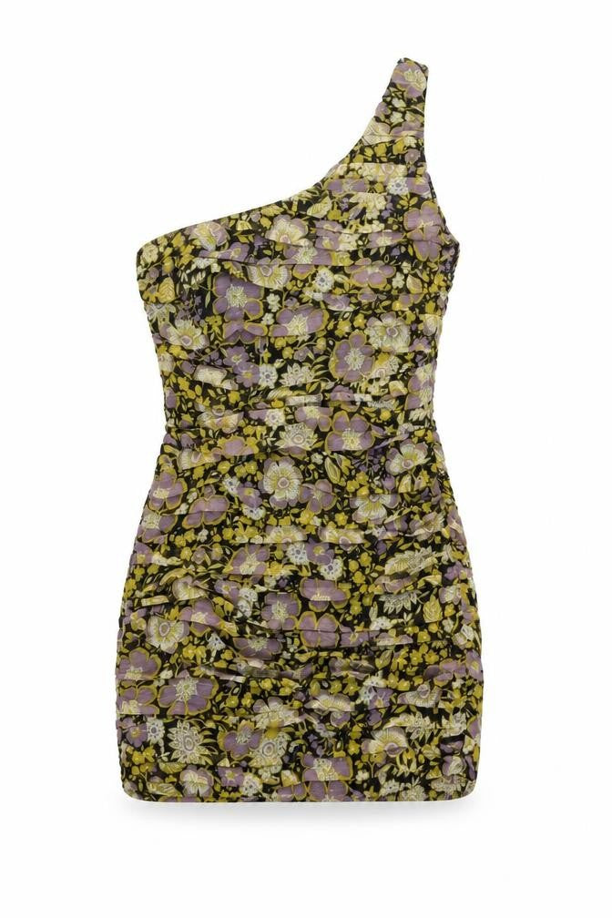Front view of Zara Women's Multicoloured Floral Dress, size 12