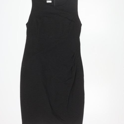 Minuet Petite Black Sleeveless Scoop Neck Dress, Size 14