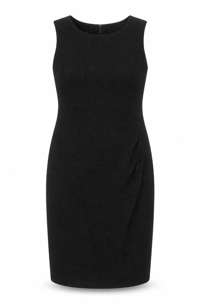 Minuet Petite Black Sleeveless Scoop Neck Dress, Size 14
