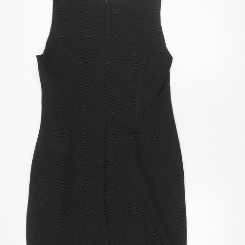Minuet Petite Black Sleeveless Scoop Neck Dress, Size 14