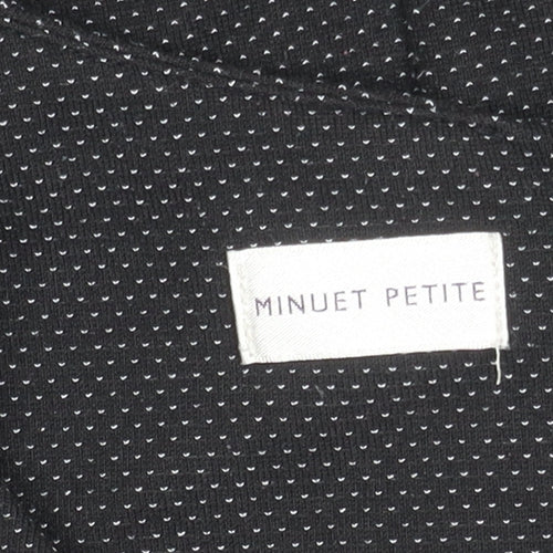 Minuet Petite Black Sleeveless Scoop Neck Dress, Size 14