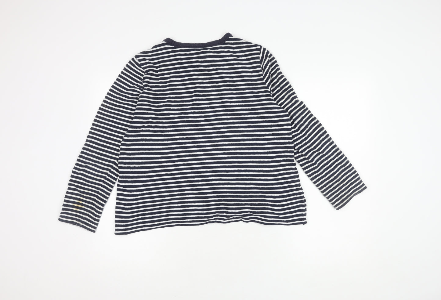 Marks and Spencer Women's Blue Striped Jumper Size 12
