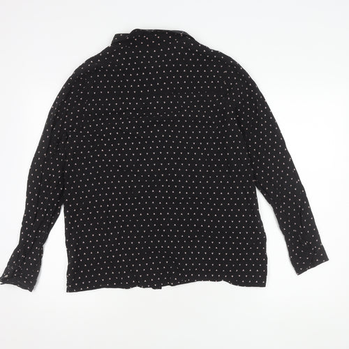 Dorothy Perkins Black Heart Print Blouse, UK 14, Women's Wear
