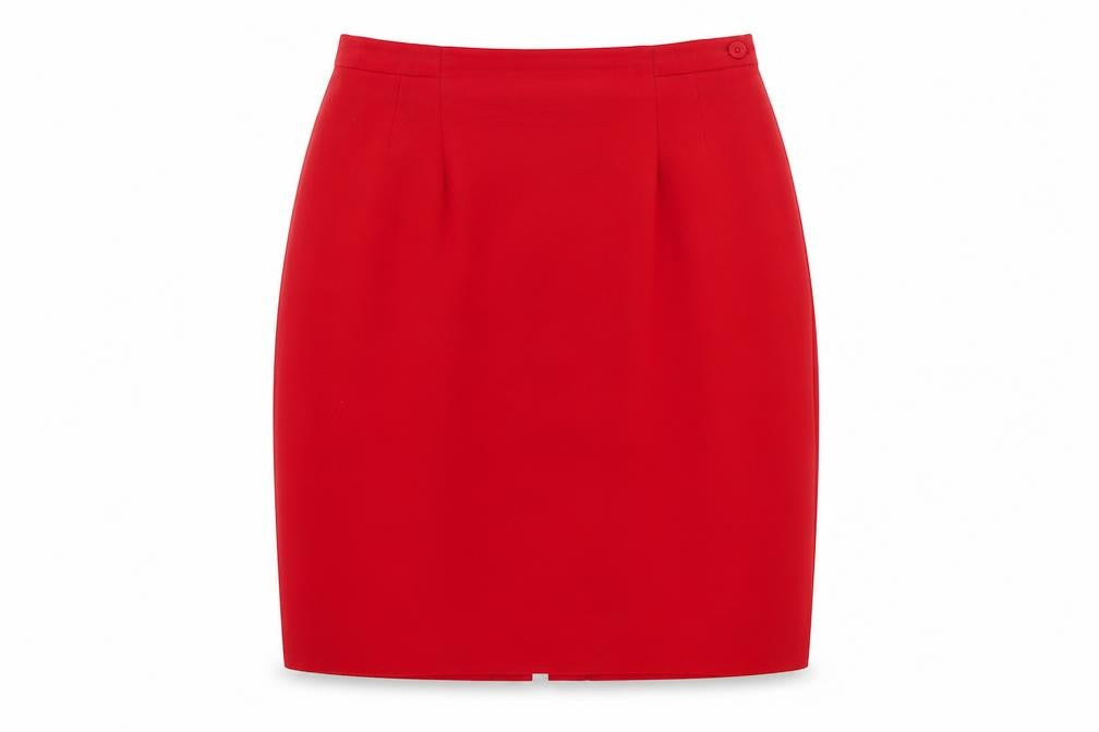 Precis Petite Women's Red Knee Length Pencil Skirt 16