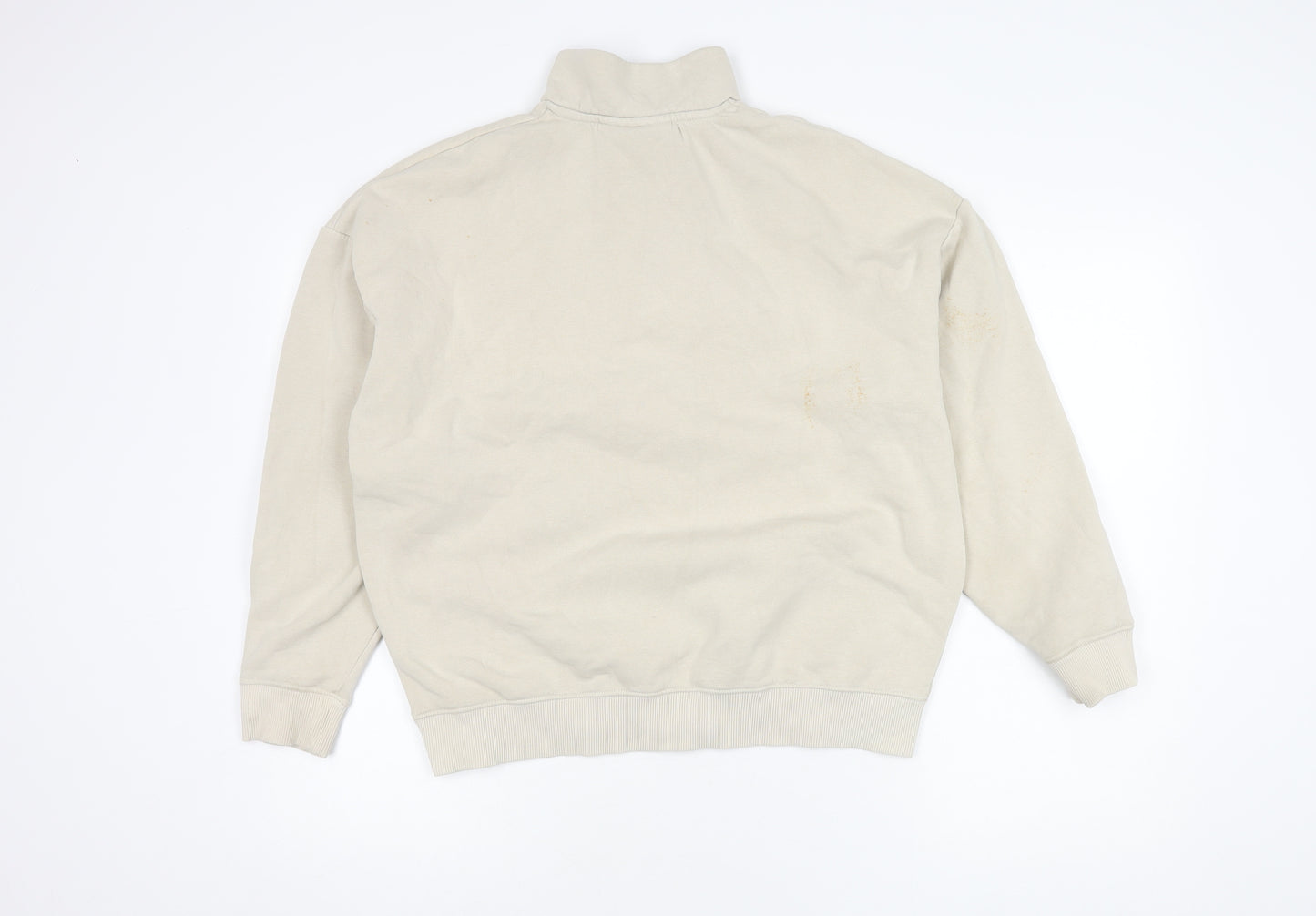 Supply & Demand Beige Sweatshirt Unisex Size L with Zip