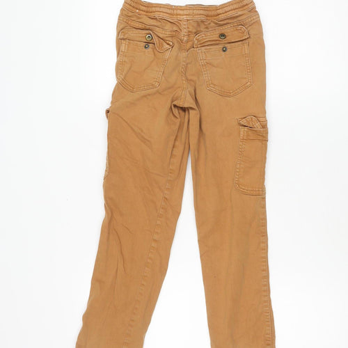 FatFace Boys Brown Cargo Trousers, Size 9, Elastic Waist