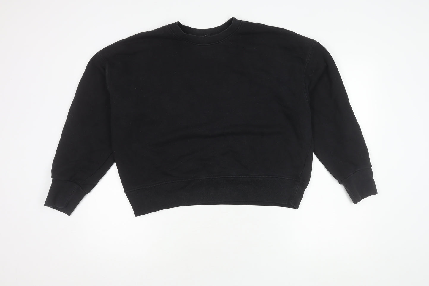 Uniqlo Women's Black Pullover Sweatshirt - Size L