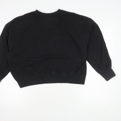 Uniqlo Women's Black Pullover Sweatshirt - Size L