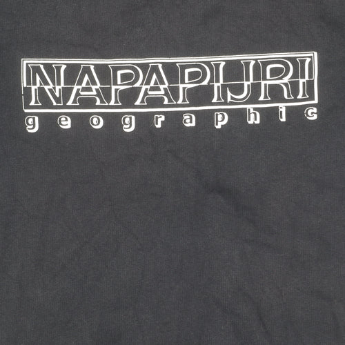 Napapijri Boys Black Logo Sweatshirt - Size 12