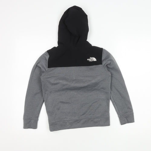The North Face Boys Black Full Zip Hoodie M Hiking
