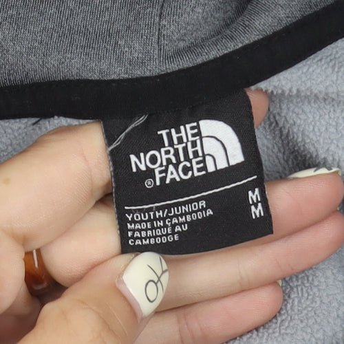 The North Face Boys Black Full Zip Hoodie M Hiking