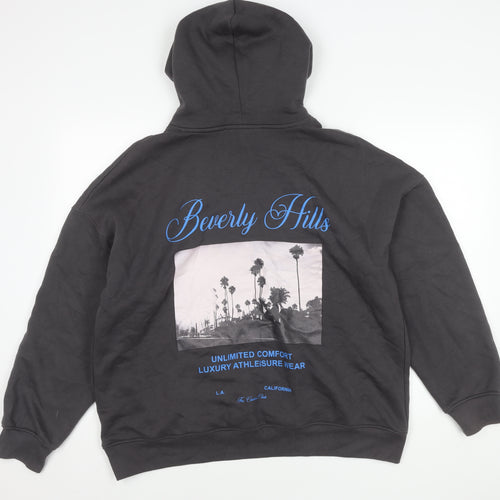 Couture Unisex Black Pullover Hoodie, 4 Plus, Urban Style