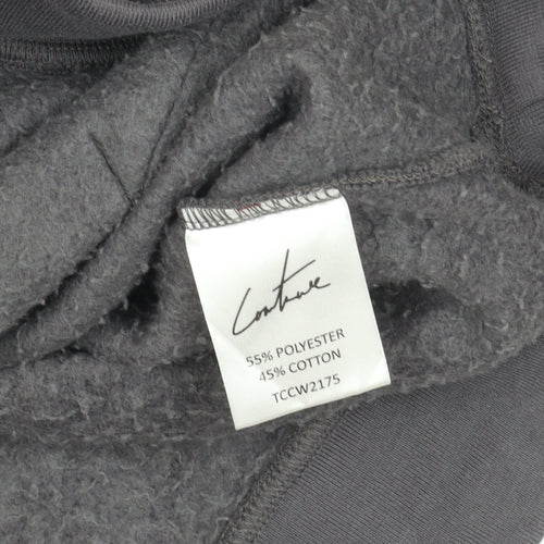 Couture Unisex Black Pullover Hoodie, 4 Plus, Urban Style
