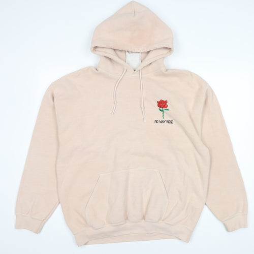 Topshop Women's Beige Pullover Hoodie S