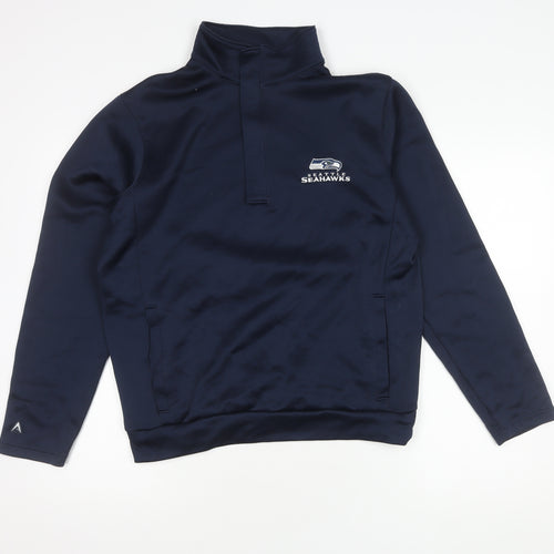 Antigua Men's Blue Pullover Sweatshirt M