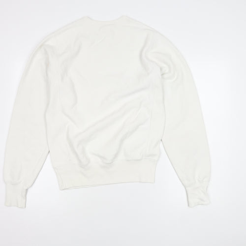 Champion Unisex White XS Logo Sweatshirt