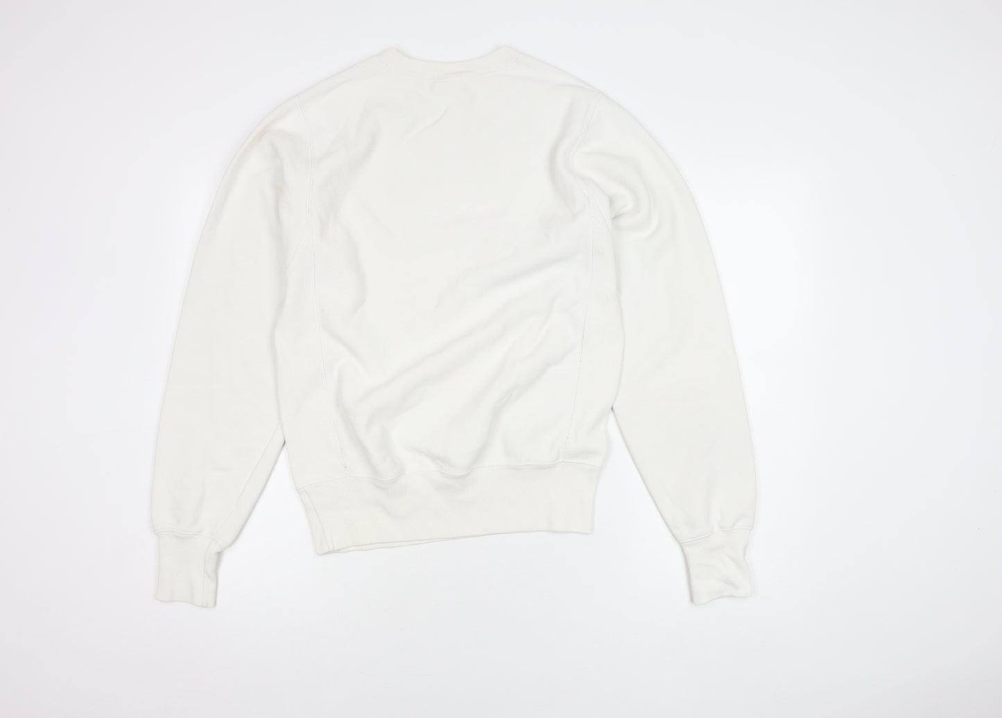 Champion Unisex White XS Logo Sweatshirt