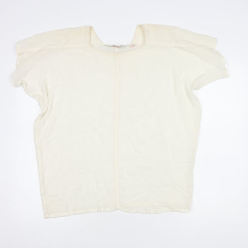 French Connection Women's Ivory Blouse, S, Casual