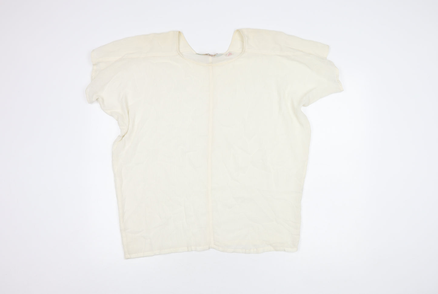 French Connection Women's Ivory Blouse, S, Casual
