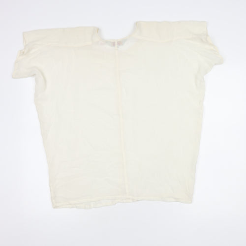 French Connection Women's Ivory Blouse, S, Casual