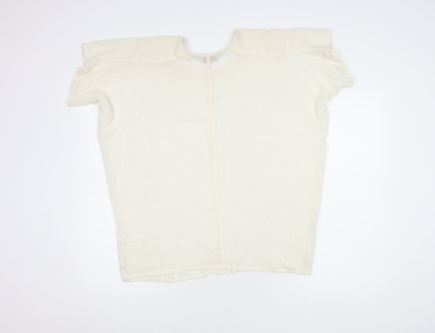 French Connection Women's Ivory Blouse, S, Casual