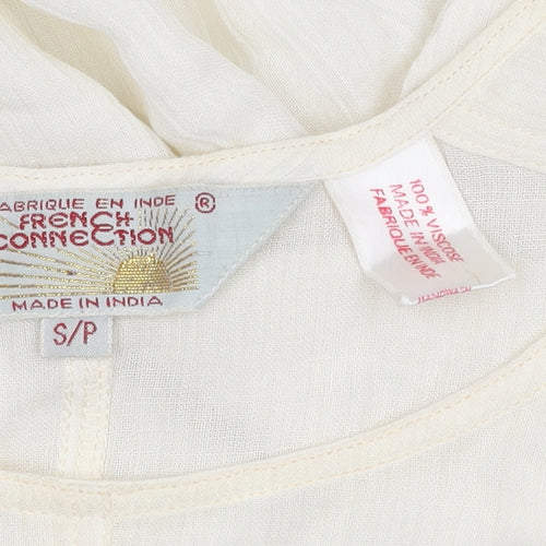 French Connection Women's Ivory Blouse, S, Casual