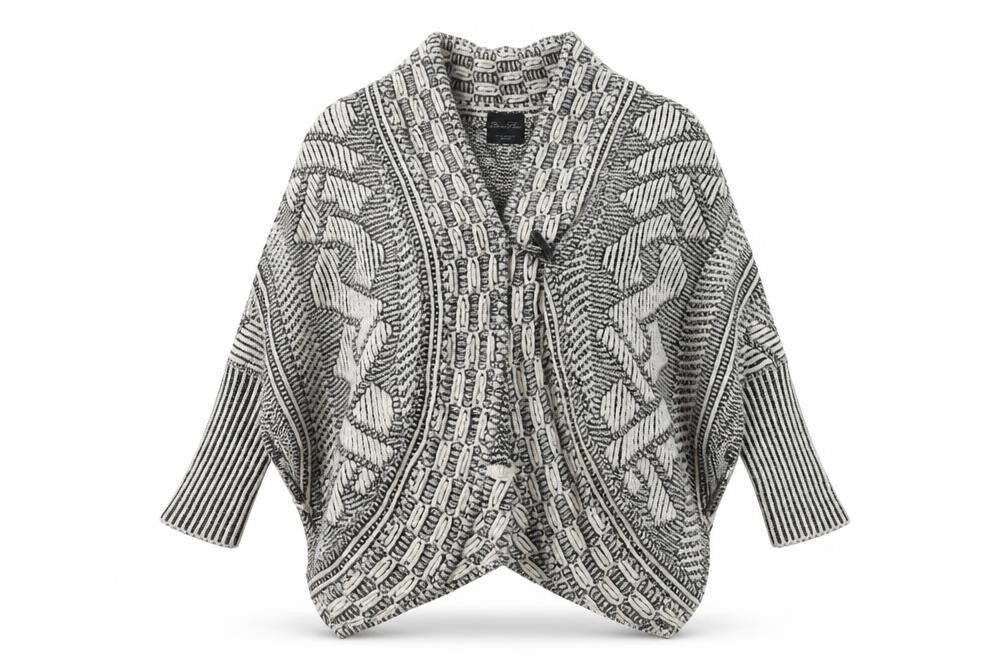 Front view of Zara Women's Multicoloured Cape Jumper M