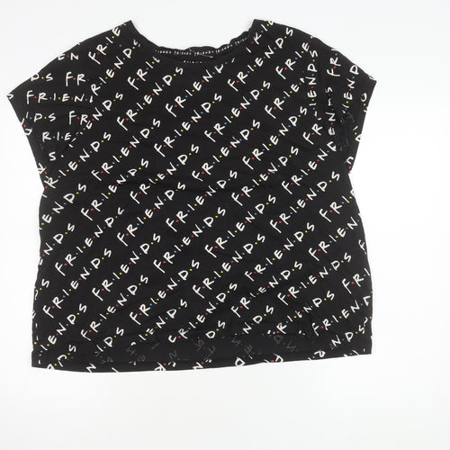 Friends Women’s Black XL T-Shirt TV Show Style