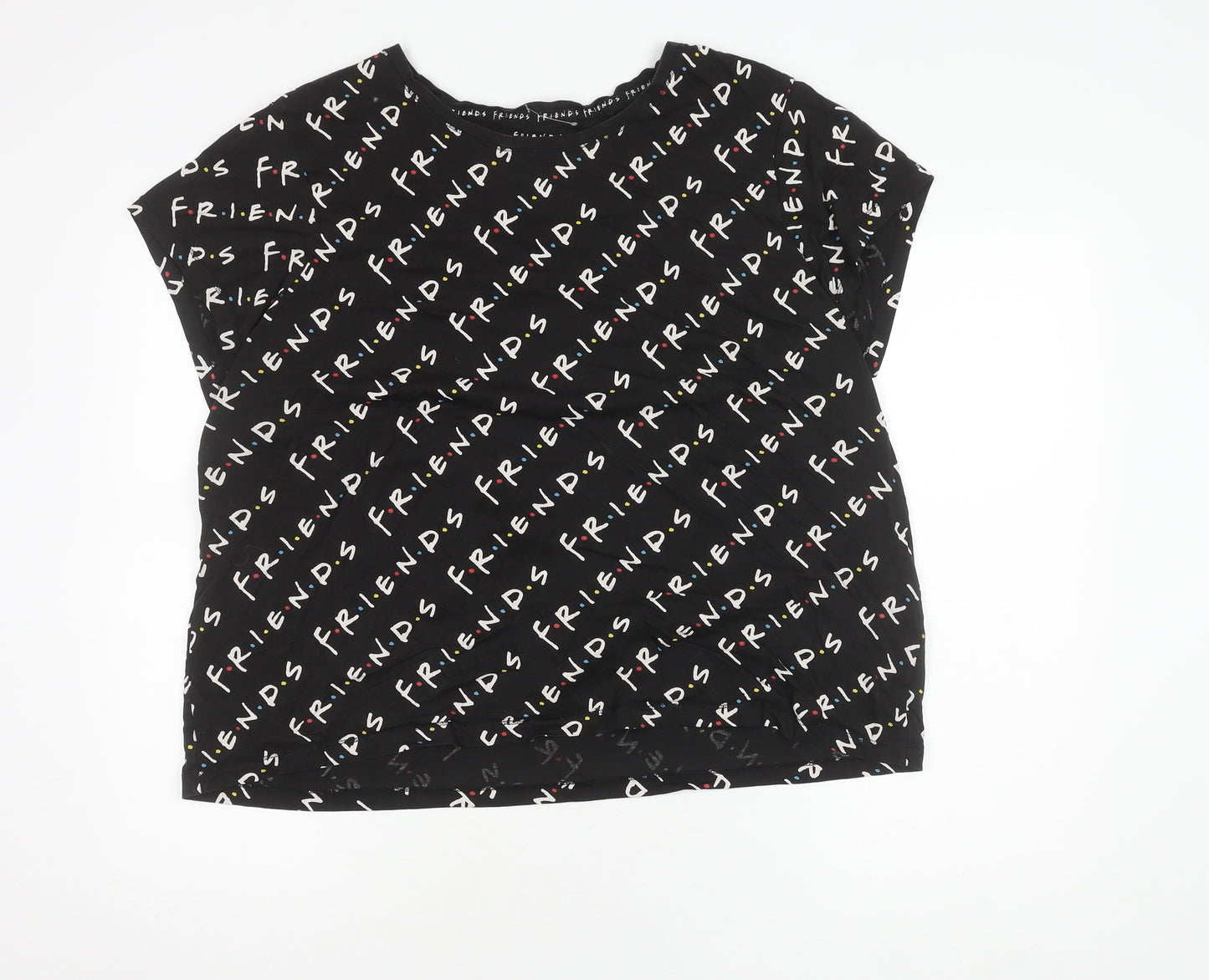Friends Women’s Black XL T-Shirt TV Show Style