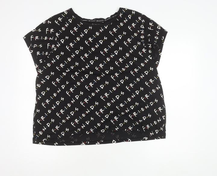 Friends Women’s Black XL T-Shirt TV Show Style