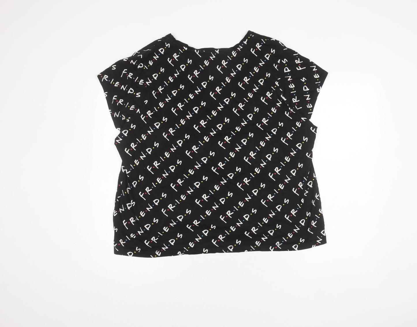 Friends Women’s Black XL T-Shirt TV Show Style