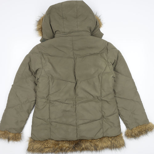 Sportsgirl Women’s Green Puffer Jacket Size 12