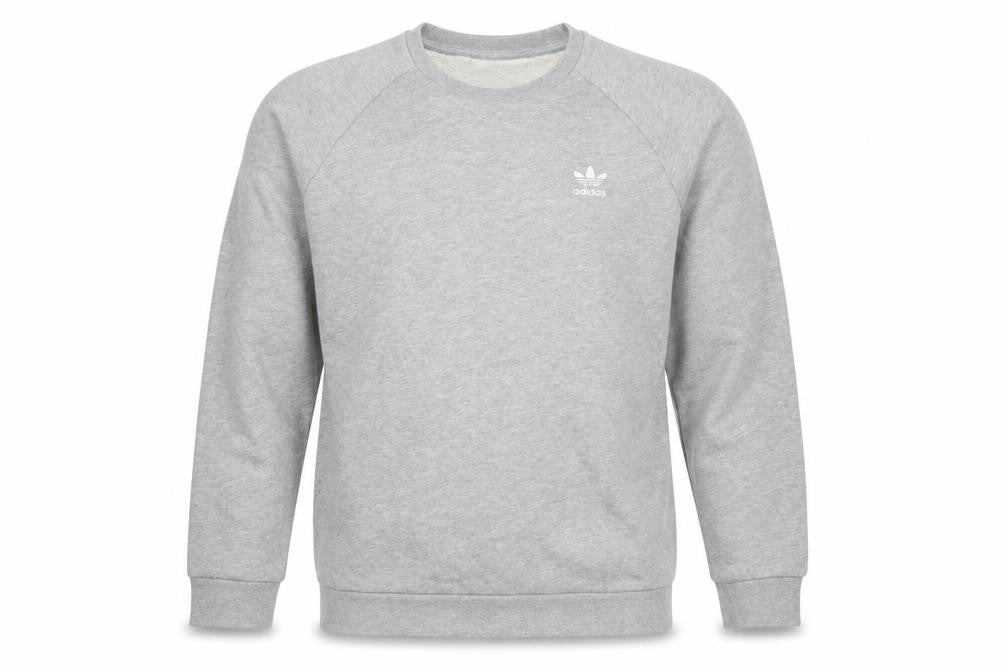Adidas Men's Grey Pullover Sweatshirt Medium