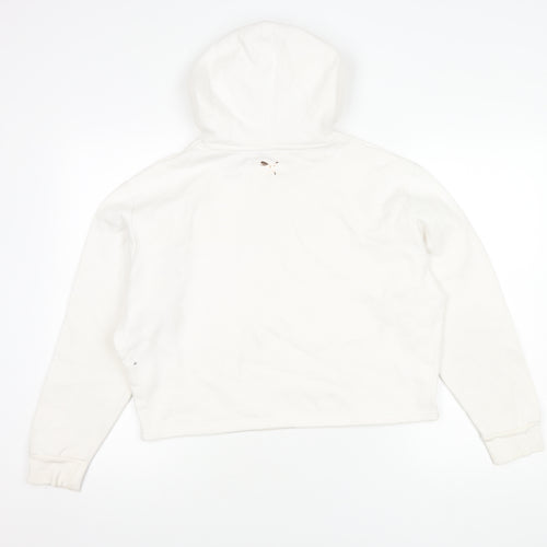 Puma Women's White Pullover Hoodie L - Casual & Comfy