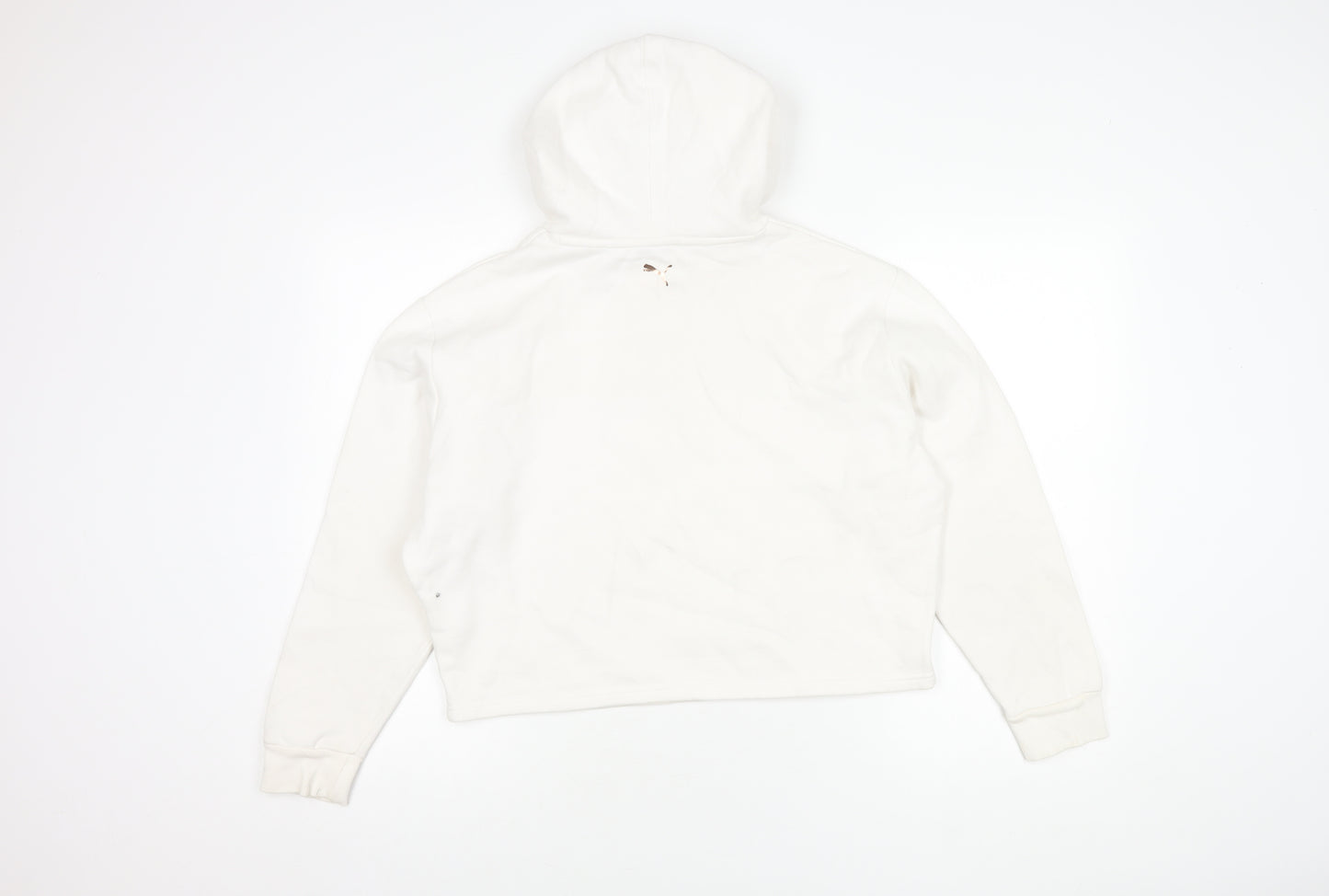 Puma Women's White Pullover Hoodie L - Casual & Comfy