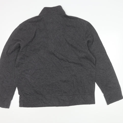 Nautica Men's Grey Large Half Zip Sweatshirt