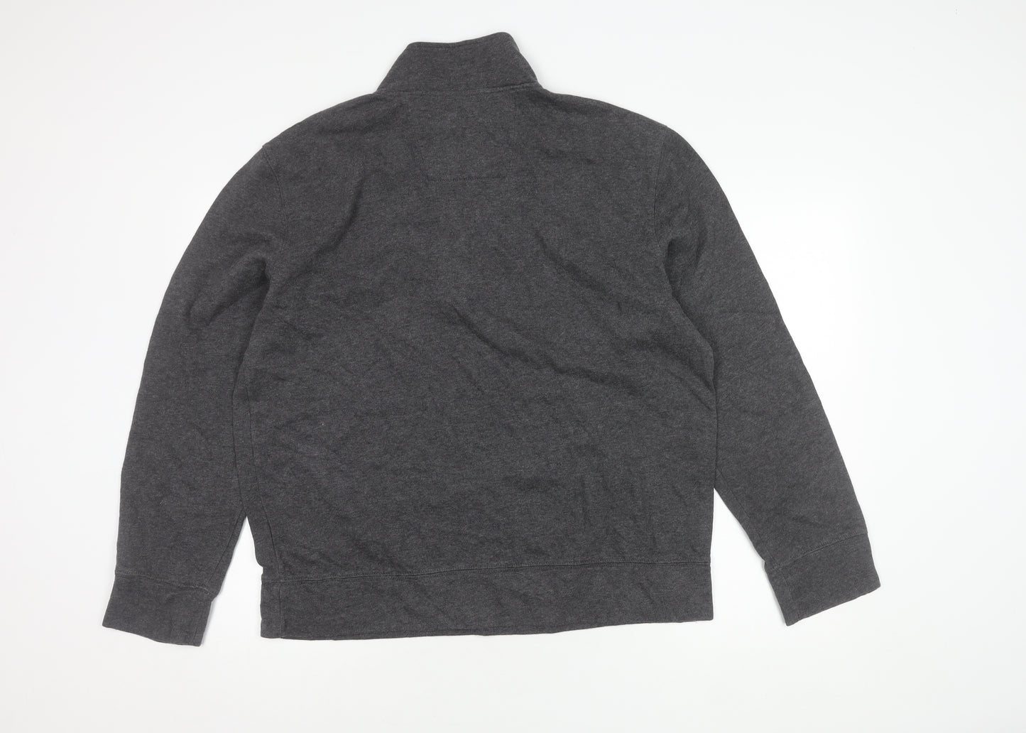 Nautica Men's Grey Large Half Zip Sweatshirt