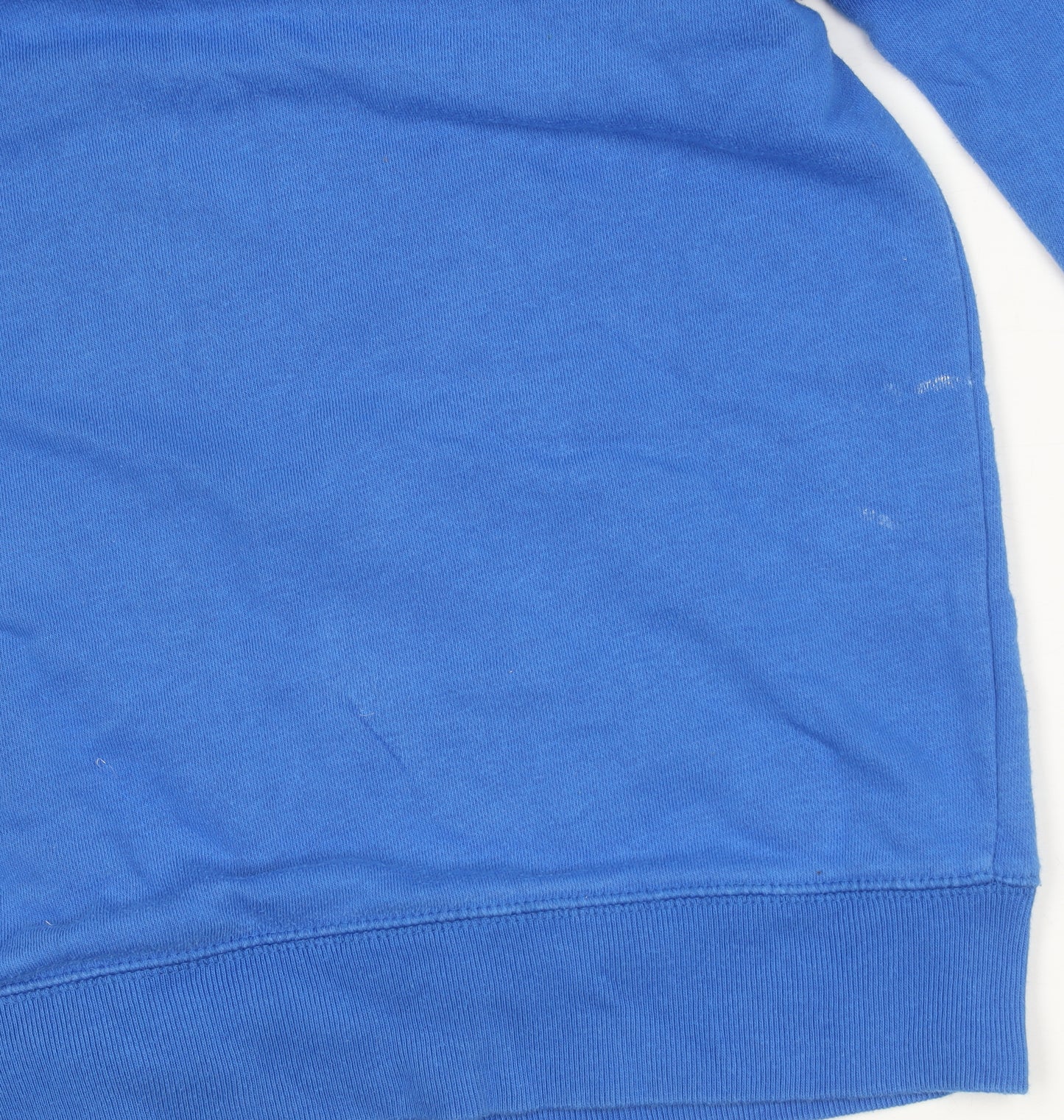 GAP Boys Blue Pullover Hoodie L Logo Cotton Blend Casual