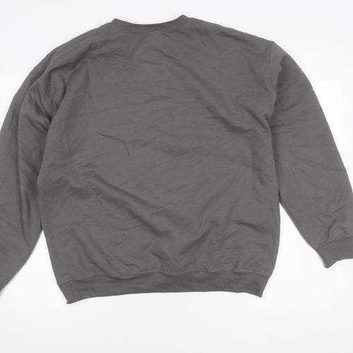 Ariana Grande Grey Women L Pullover Logo Sweatshirt