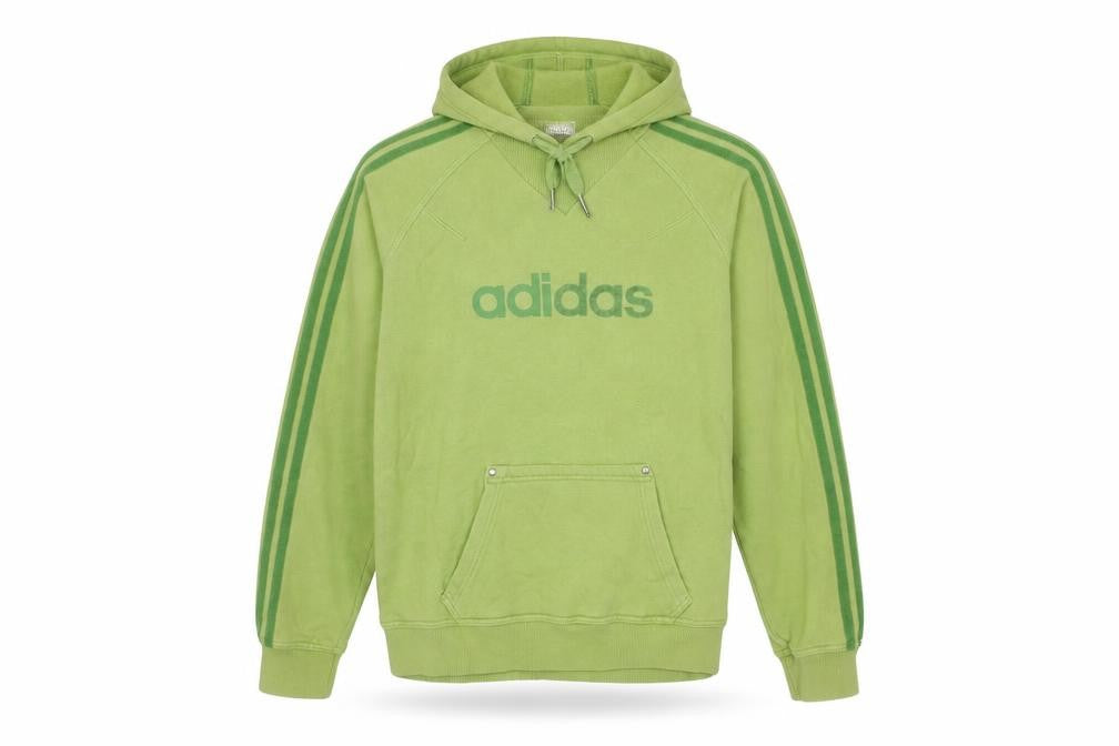Adidas Unisex Kids Green Pullover Hoodie 10-11 Years