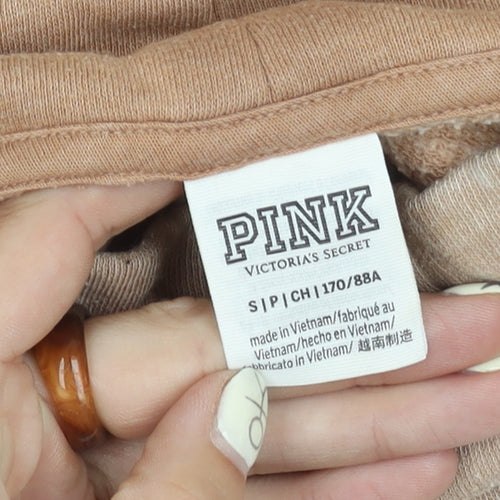 Victoria's Secret Pink Beige Women's Hoodie S Mock Necks