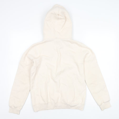 Jack Wills Girls Beige Pullover Hoodie Size 8 with Logo