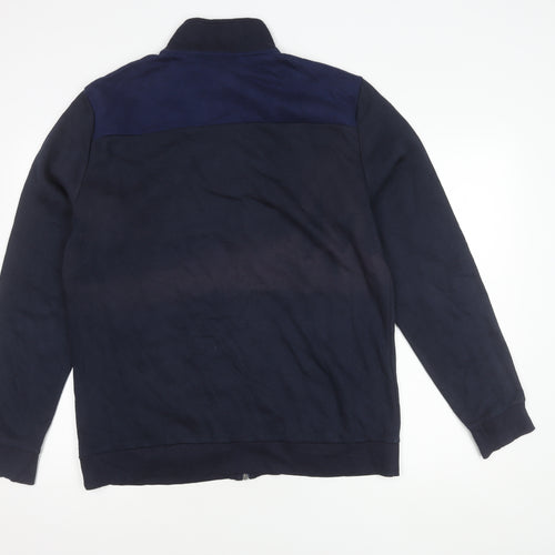 Calvin Klein Men's Blue Cotton Jacket, Size L, Casual