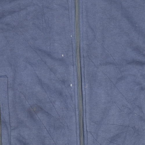 Calvin Klein Men's Blue Cotton Jacket, Size L, Casual