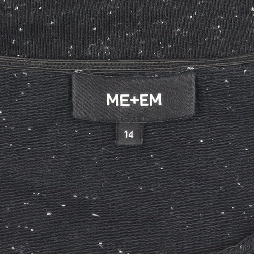 ME+EM Women's Black Sweatshirt Size 14 Long Sleeve